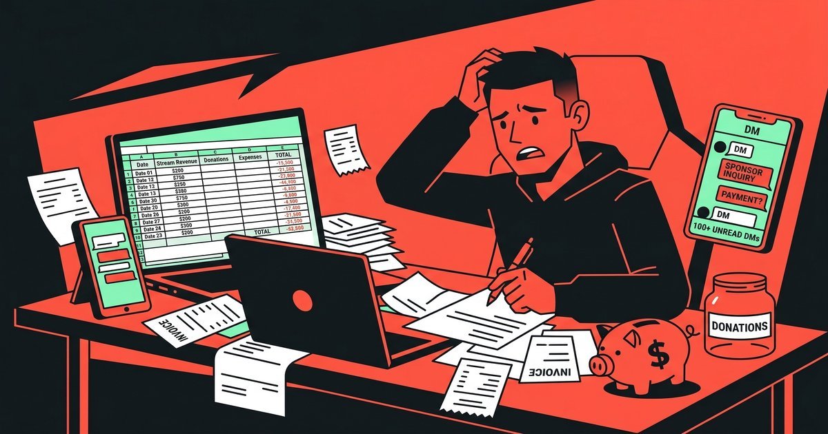 Gaming creator losing money to platform fees and manual payment tracking